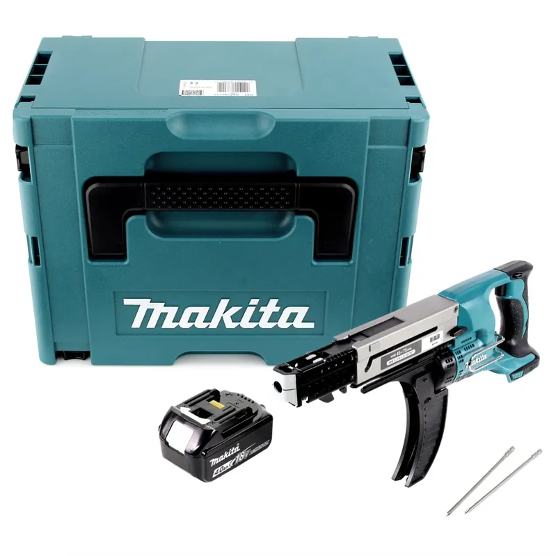 Highlight Makita DFR 750 M1J Akku Magazinschrauber 18V 45-75mm + 1x Akku 4,0Ah + Makpac - ohne Ladegerät