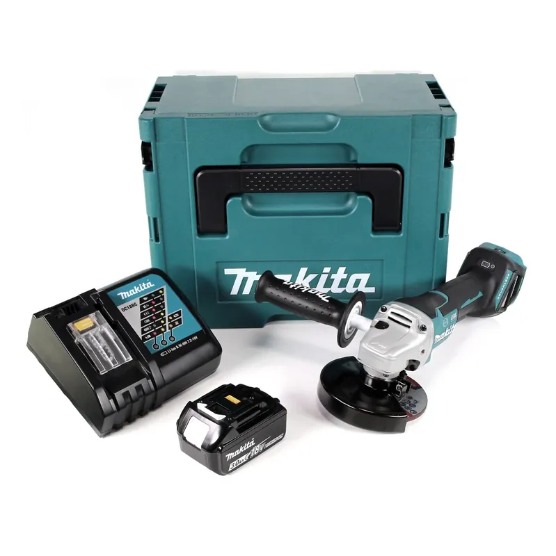Highlight Makita DGA 517 RF1J Akku Winkelschleifer 18 V 125 mm Brushless + 1x Akku 3,0 Ah + Ladegerät + Makpac