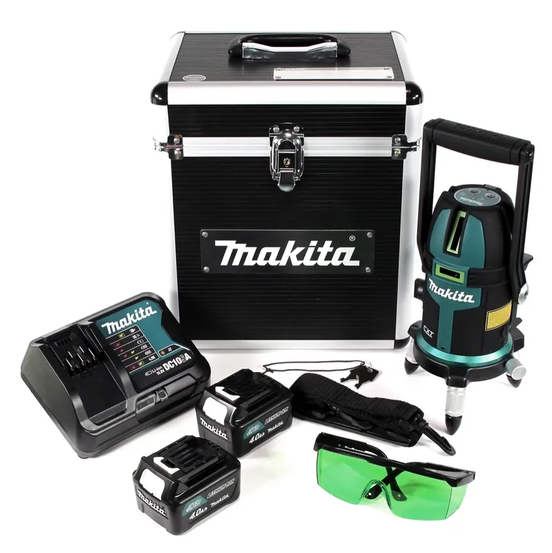 Makita SK 312 GDSM Akku Multilinienlaser Kreuzlinienlaser selbstnivellierend Grün 10,8V + 2x Akku 4,0Ah + Ladegerät + Koffer Bestpreis