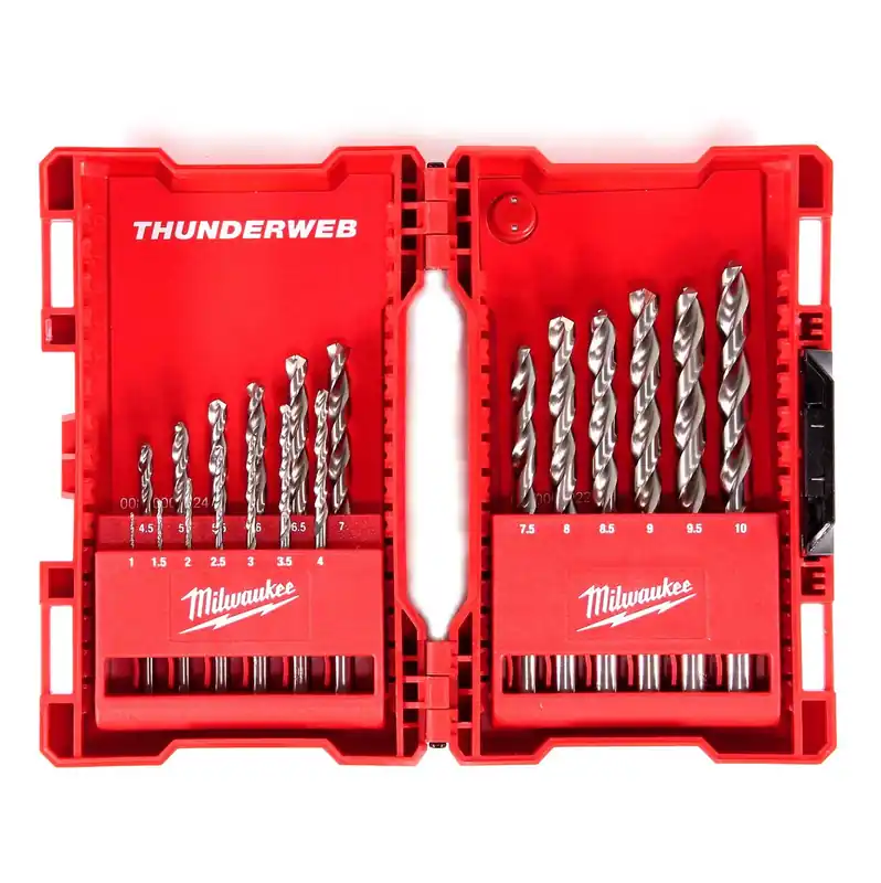 Milwaukee HSS-G Thunderweb Metallbohrer Kassette 19-teilig 1-10 mm Versand Am Gleichen Tag