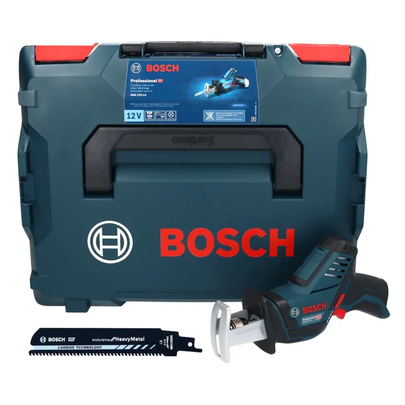 Meistverkauft Bosch GSA 12V-14 Professional Akku Säbelsäge 12 V + Extra Sägeblatt + L-Boxx - ohne Akku, ohne Ladegerät