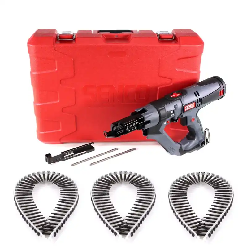 SENCO DS 5550 AC DuraSpin Magazin Schrauber 600 W ( 7T2001N ) + 1000x Teks Schrauben 3,5x35 mm Abverkauf