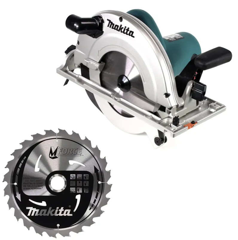 Makita 5903R Handkreissäge 235 mm 2000W +. 2x Sägeblatt Begrenztes Angebot