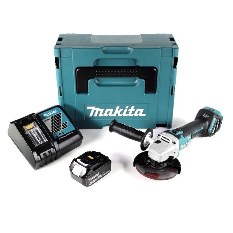 Heißes Angebot Makita DGA 511 RT1J Akku Winkelschleifer 18V 125mm Brushless + 1x Akku 5,0Ah + Ladegerät + Makpac