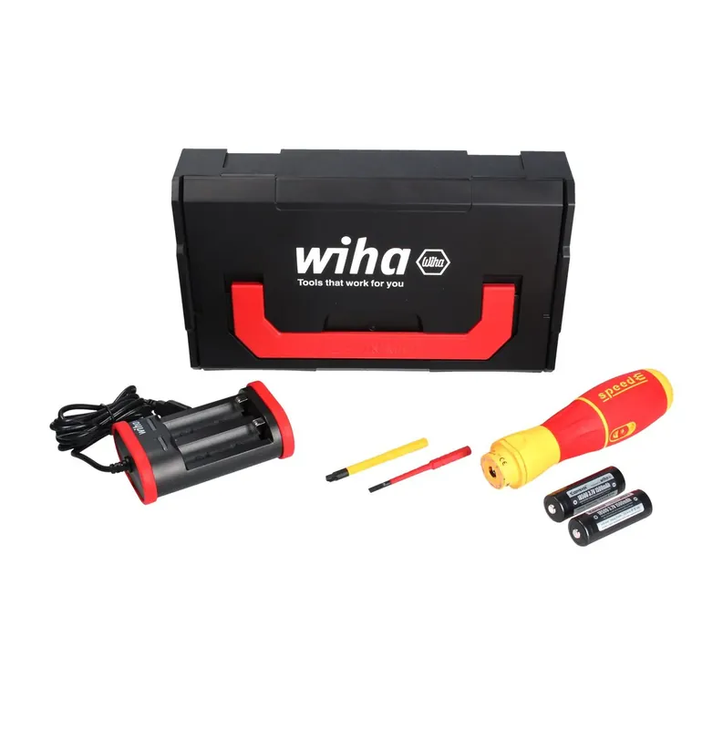 Expressversand Wiha speedE II electric E-Schraubendreher 7 tlg. ( 44318 ) + 2x slimBit + Akku + Ladegerät + L-Boxx Mini