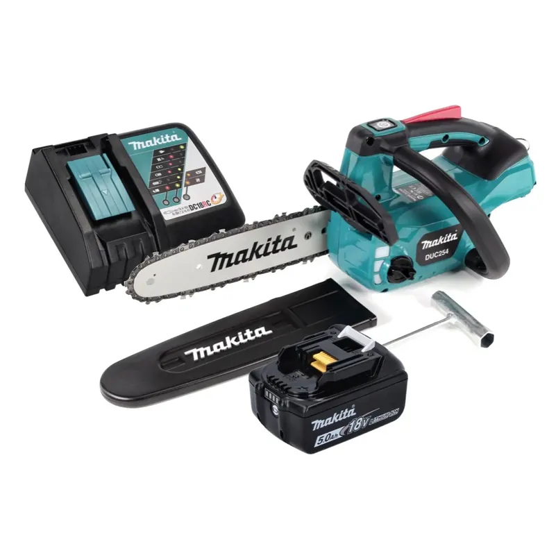 Makita DUC 254 RT1 Akku Kettensäge 18 V 25 cm Brushless + 1x Akku 5,0 Ah + Ladegerät Begrenztes Angebot