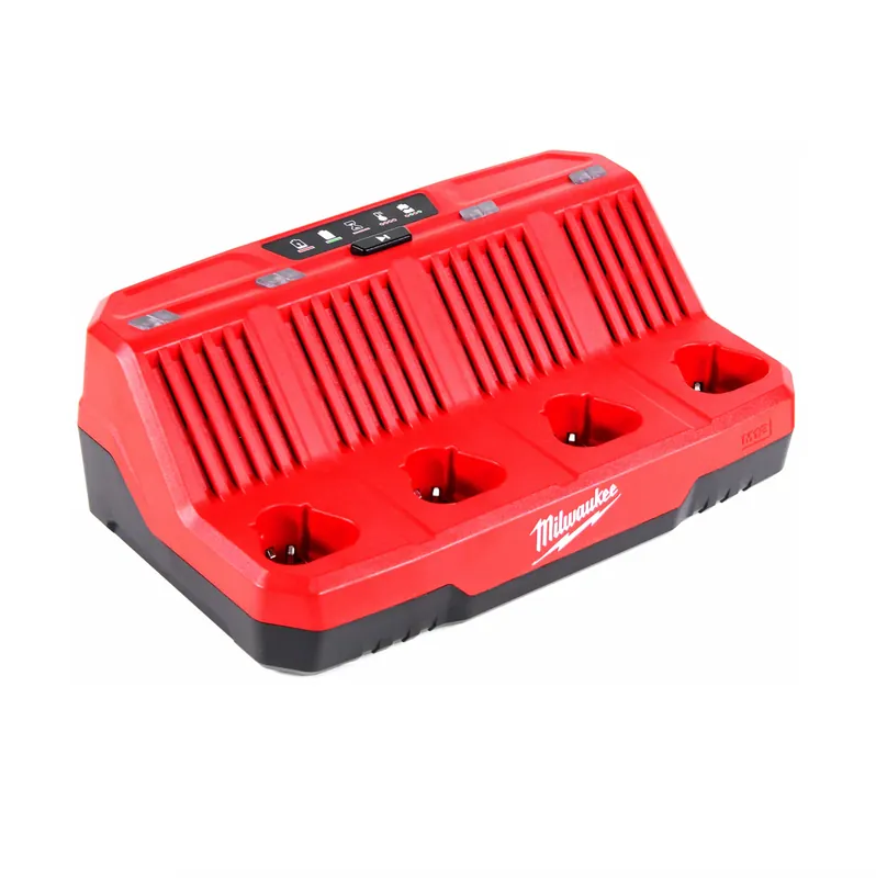 Garantierte Lieferung Milwaukee M12 C4 Akku Ladegerät 4-fach - für 12 V Akkus der M12-Serie