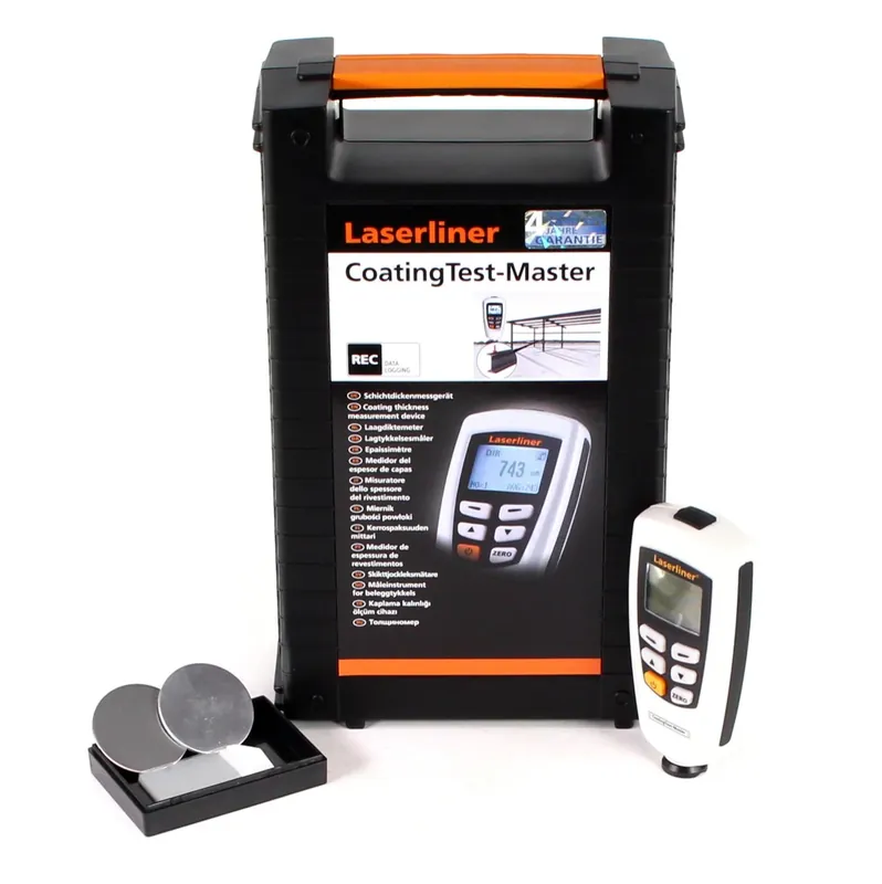 Markenprodukt Laserliner CoatingTest-Master Schichtdickemessgerät zum Ermitteln von nicht-metallischen Schichten auf Metalluntergründen im Koffer ( 082.150A )