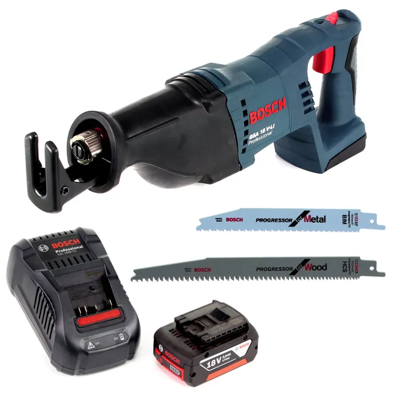 Sofort Bestellen Bosch GSA 18V-Li N Akku Reciprosäge 18V Säbelsäge + 2x Sägeblatt + 1x 3,0 Ah Akku + Ladegerät