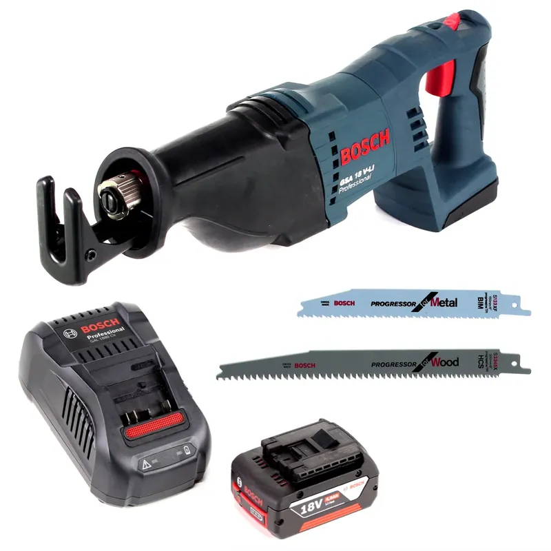 Knallerangebot Bosch GSA 18V-Li N Akku Reciprosäge 18V Säbelsäge + 2x Sägeblatt + 1x 4,0 Ah Akku + Ladegerät