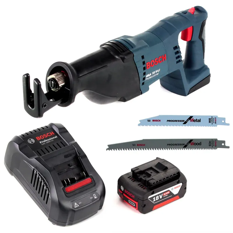 Bosch GSA 18V-Li N Akku Reciprosäge 18V Säbelsäge + 2x Sägeblatt + 1x 6,0 Ah Akku + Ladegerät Saisonangebot