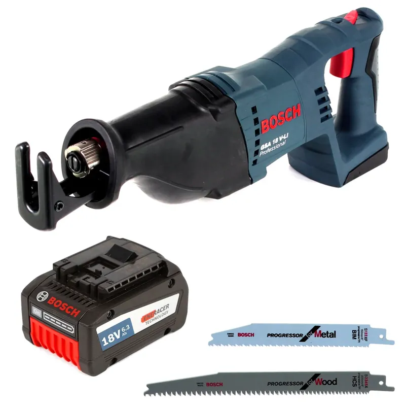 Jetzt Bestellen Bosch GSA 18V-Li N Akku Reciprosäge 18V Säbelsäge + 2x Sägeblatt + 1x 6,3 Ah Akku - ohne Ladegerät