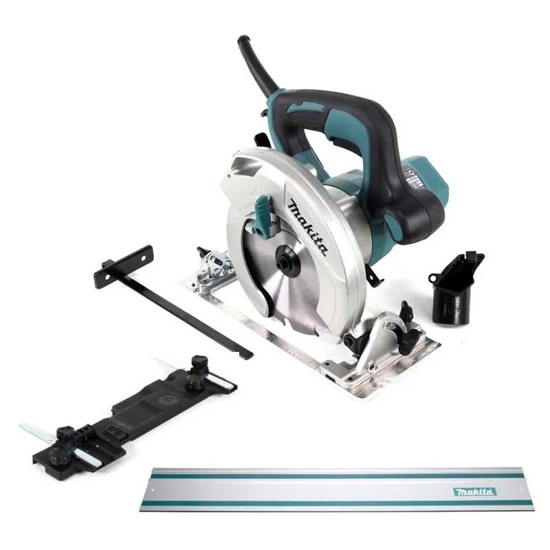 Rabatt Makita HS 6601 Handkreissäge 1050W 165 mm + Führungsschienenadapter E + Führungsschiene 1400 mm