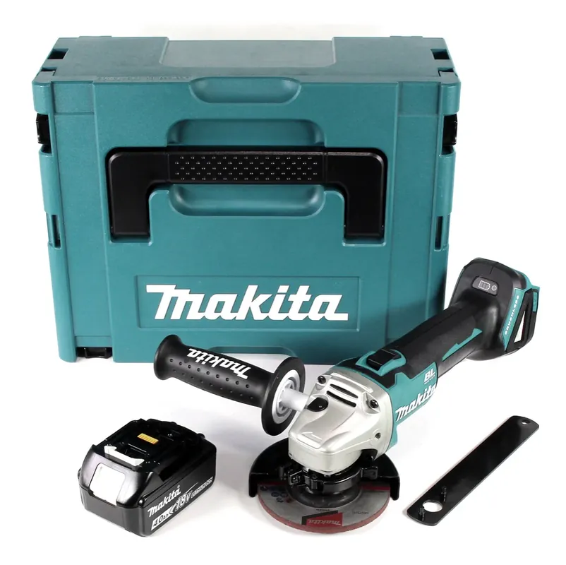 Echt Makita DGA 454 M1J Akku Winkelschleifer 18V 115mm + 1x Akku 4,0Ah + Makpac - ohne Ladegerät