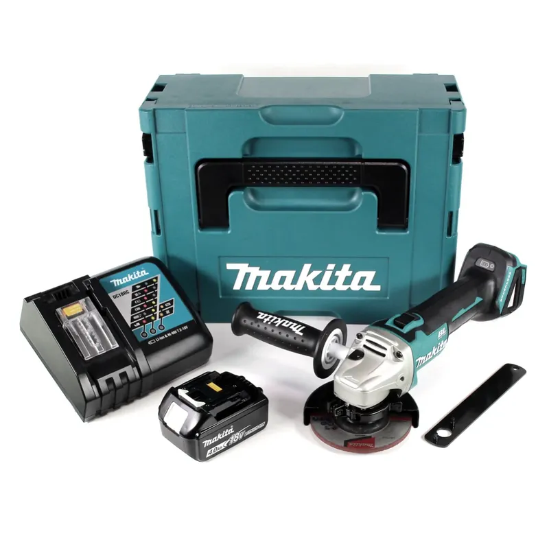 Mega-Angebot Makita DGA 454 RM1J Akku Winkelschleifer 18V 115mm + 1x Akku 4,0Ah + Ladegerät + Makpac