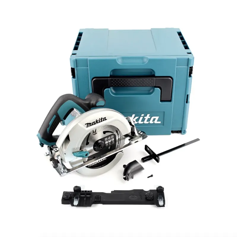 Knallerangebot Makita HS 7601 J 1200 W Handkreissäge im Makpac mit 190 mm MForce Sägeblatt + Makita Führungsschienenadapter C