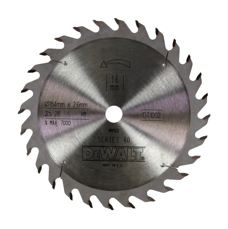 Online Kaufen DeWalt DT 1002 QZ Sägeblatt Universal 184 x 2,6 x 16 mm 28 HM Zähne