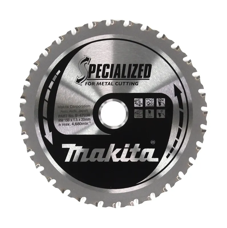 Heißes Angebot Makita MCCS15032E Specialized Sägeblatt für Metall HW 150 x 20 x 1,5 mm 32 Zähne ( B-47036 )