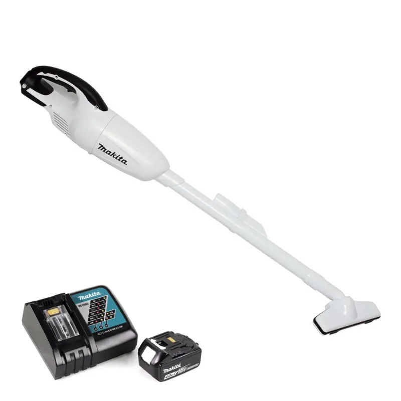 Schnäppchen Makita DCL 180 RM1 W Akku Staubsauger 18 V Weiß + 1x Akku 4,0 Ah + Ladegerät