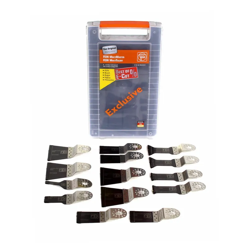 Kracherpreis Fein E-Cut Sägeblätter MultiMaster / MultiTalent Starlock - 14-teilig, 4x E-Cut Universal, 10x E-Cut Long-Life