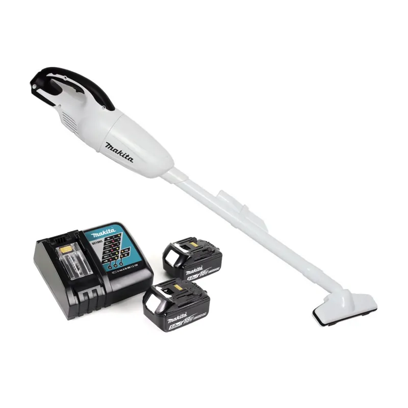 Makita DCL 180 RT W Akku Staubsauger 18 V Weiß + 2x Akku 5,0 Ah + Ladegerät Top-Angebot