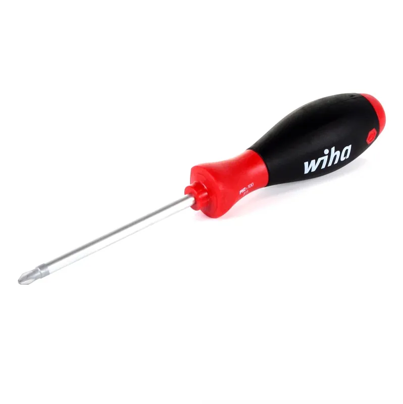Markenware Wiha Schraubendreher SoftFinish PH2 x 100 mit Rundklinge
