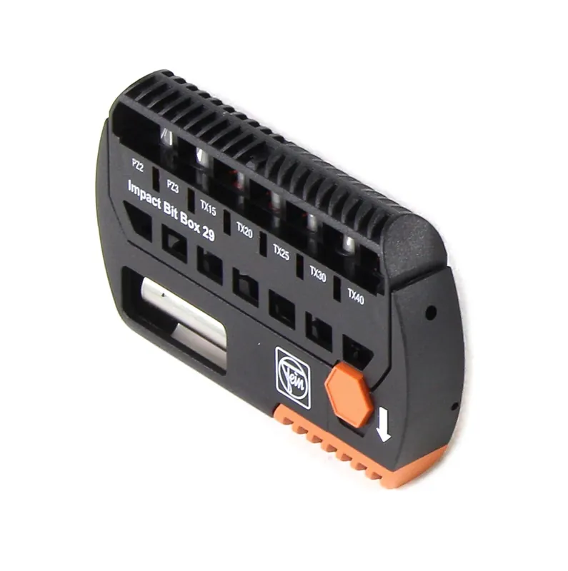 Geprüft Fein Impact Bit Box 29 mit 7 Bits und 1 magnetischem Bithalter im Bit Organizer ( 60510221010 ) 29mm