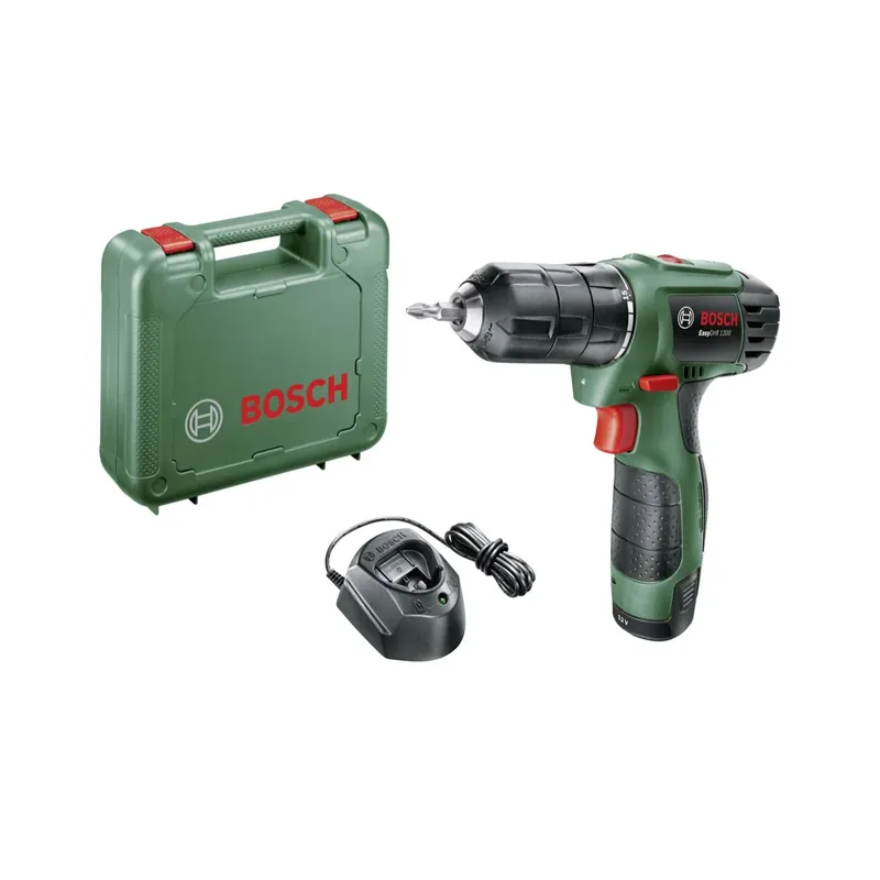 Bosch EasyDrill 1200 Akku Bohrschrauber 12 V im Transportkoffer + 1x 1,5 Ah Akku und Ladegerät + Doppel-Schraubendreherbit ( 06039A210A ) Saisonangebot