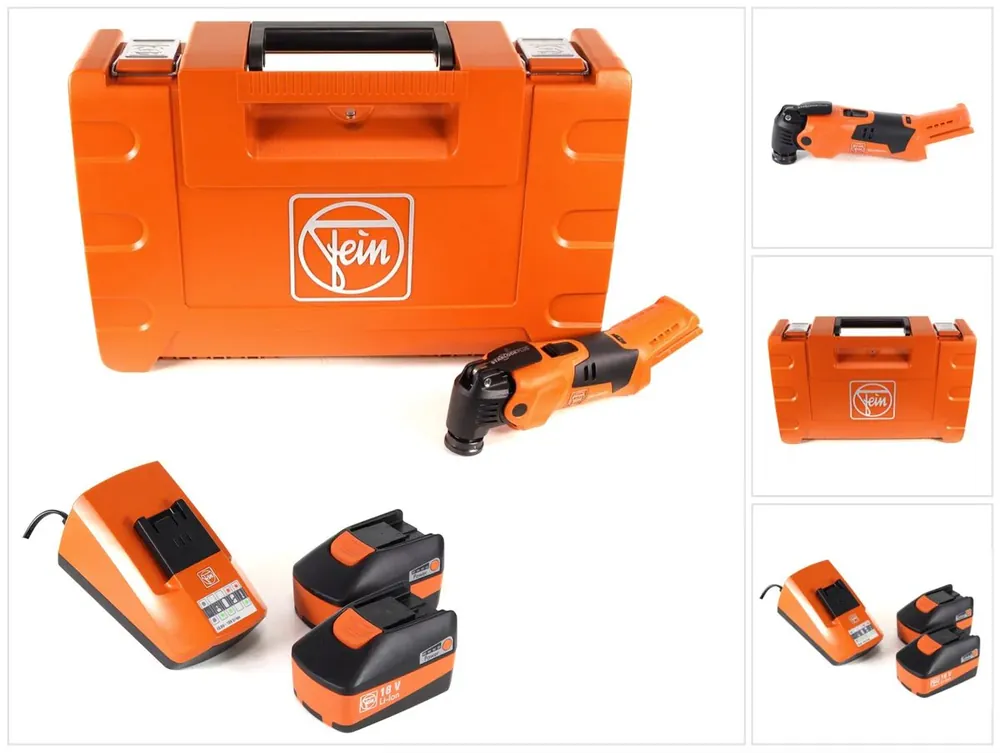 Direkt Vom Hersteller FEIN AFMM 18 QSL 18 V Li-Ion Akku Oszillierer MultiMaster im Koffer + 2 x 5,0 Ah Akku + Ladegerät