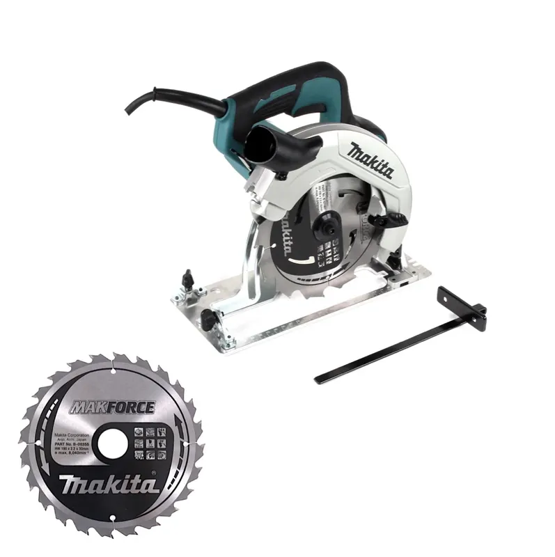 Zertifiziert Makita HS 7611 1600W Handkreissäge 190 mm + Hartmetallsägeblatt + Kreissägeblatt M Force