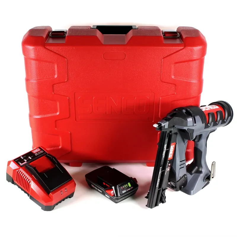 Neu Im Sortiment SENCO Fusion Akku Stiftnagler Stauchkopfnagler F-18 AX K 18 V im Transportkoffer + 1 x 1,5 Ah Akku + Ladegerät ( 6E2001N )