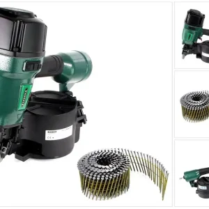 Prebena 7F-CNW90-S01 Druckluftnagler für Coilnägel Type CNW 45-90mm + Prebena CNW25/65BKRI Coilnägel Ringschaft 7200 Stück Online Kaufen