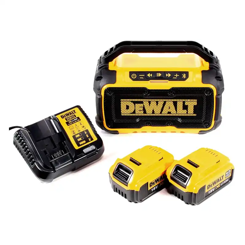 DeWalt DCR 011 Akku Bluetooth Lautsprecher 10,8-18V + 2x Akku 4,0Ah + Ladegerät Saisonangebot