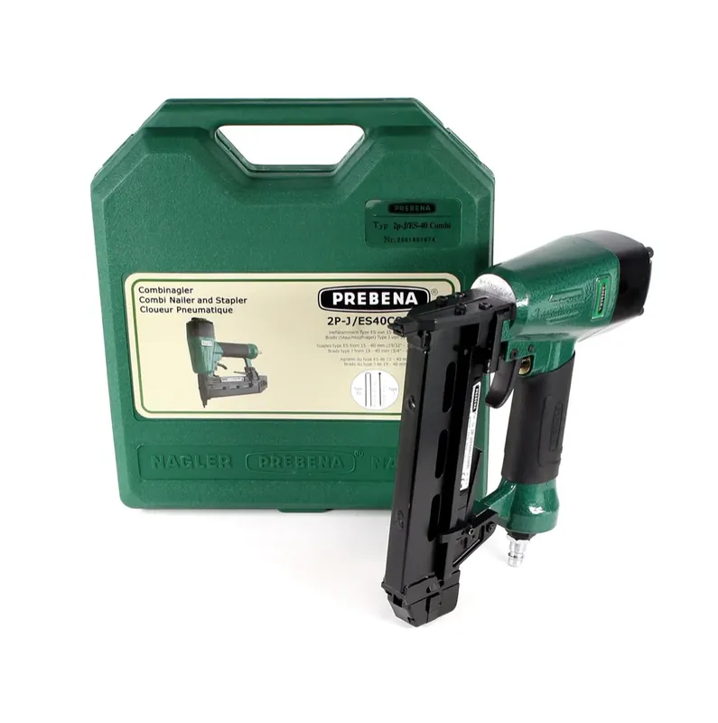 Prebena Druckluftnagler 2P-J/ES 40 COMBI 5 bis 7 Bar - im Transportkoffer Schnäppchen