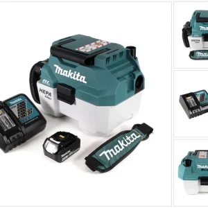 Makita DVC 750 LRM1X3 Akku Staubsauger Nass und Trockensauger 18 V tragbar + 1x 4,0 Ah Akku und Lader - ohne Zubehör Letzte Chance