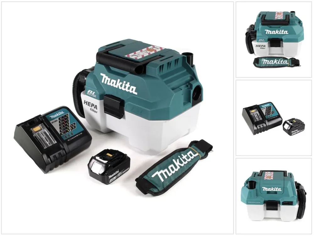 Makita DVC 750 LRM1X3 Akku Staubsauger Nass und Trockensauger 18 V tragbar + 1x 4,0 Ah Akku und Lader - ohne Zubehör Letzte Chance