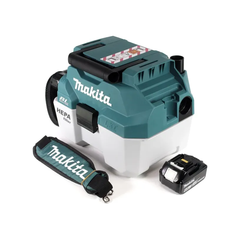 Makita DVC 750 LG1X3 Akku Staubsauger Nass und Trockensauger 18 V tragbar + 1x 6,0 Ah Akku - ohne Zubehör, ohne Ladegerät Nur Für Kurze Zeit