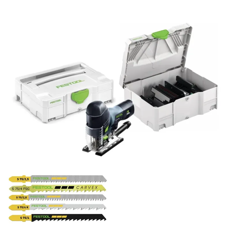 Festool PS 420 EBQ-Plus Pendelstichsäge 550W 120mm im Systainer ( 561587 ) + 25x Stichsägeblatt Preis Gesenkt