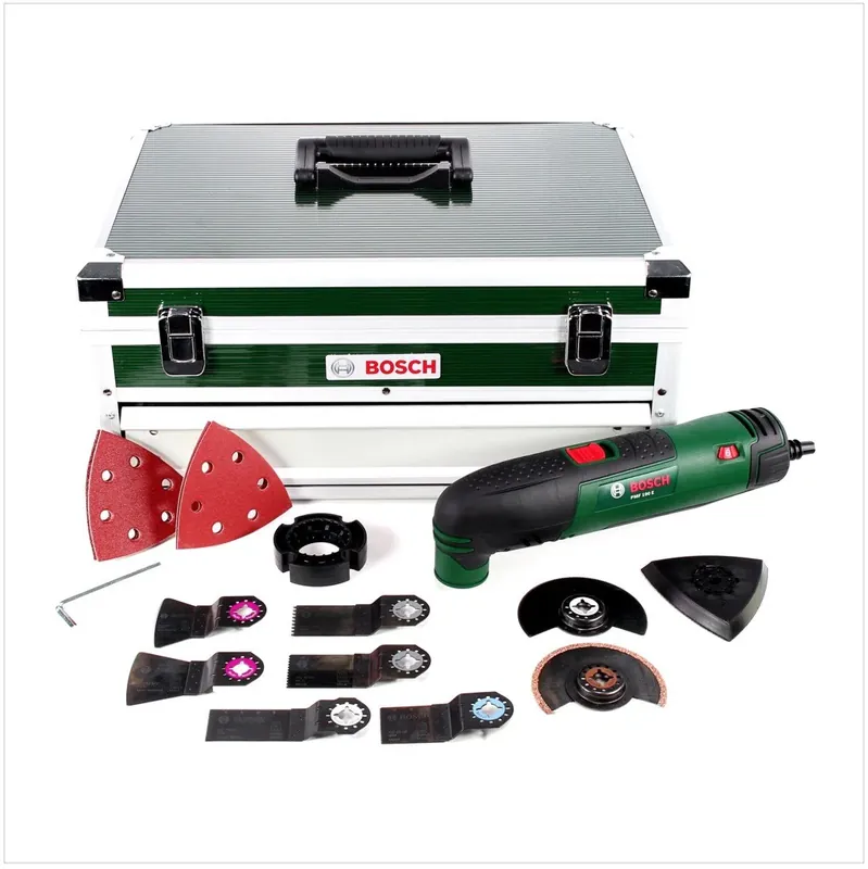 Top-Angebot Bosch PMF 190 E Multifunktionswerkzeug inkl. 16 tlg. Zubehör + Toolbox ( 0603100503 )