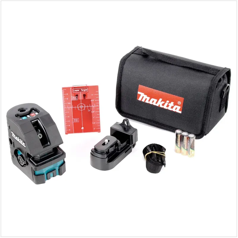 Makita SK 103 PZ roter Kreuzlinienlaser mit Laser Target und Zubehör Direktkauf