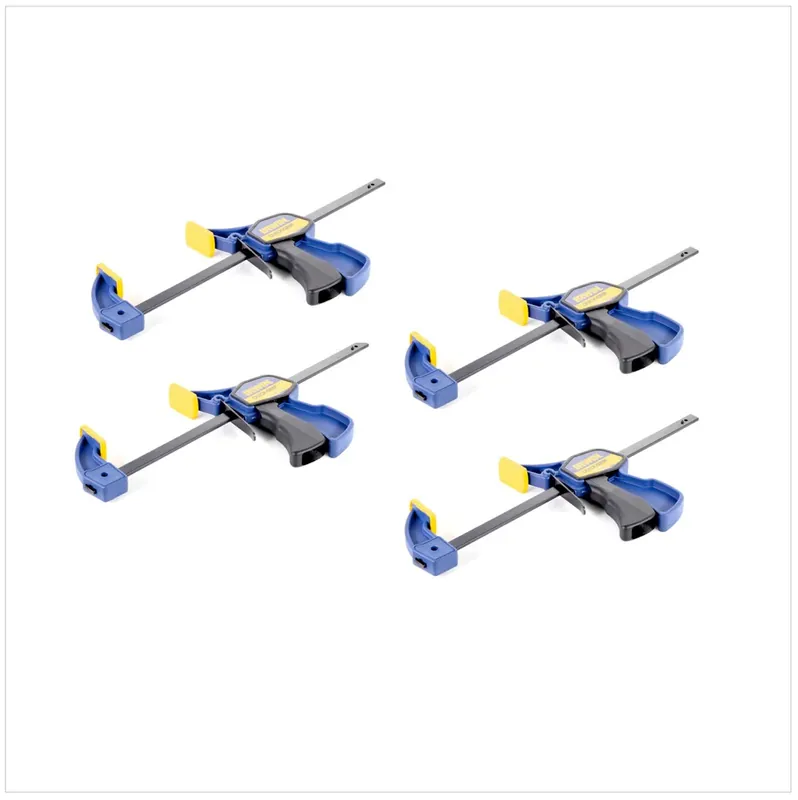 Geprüft Irwin Quick-Grip Einhandzwinge 4er Set 300mm ( 4x 10507516 )