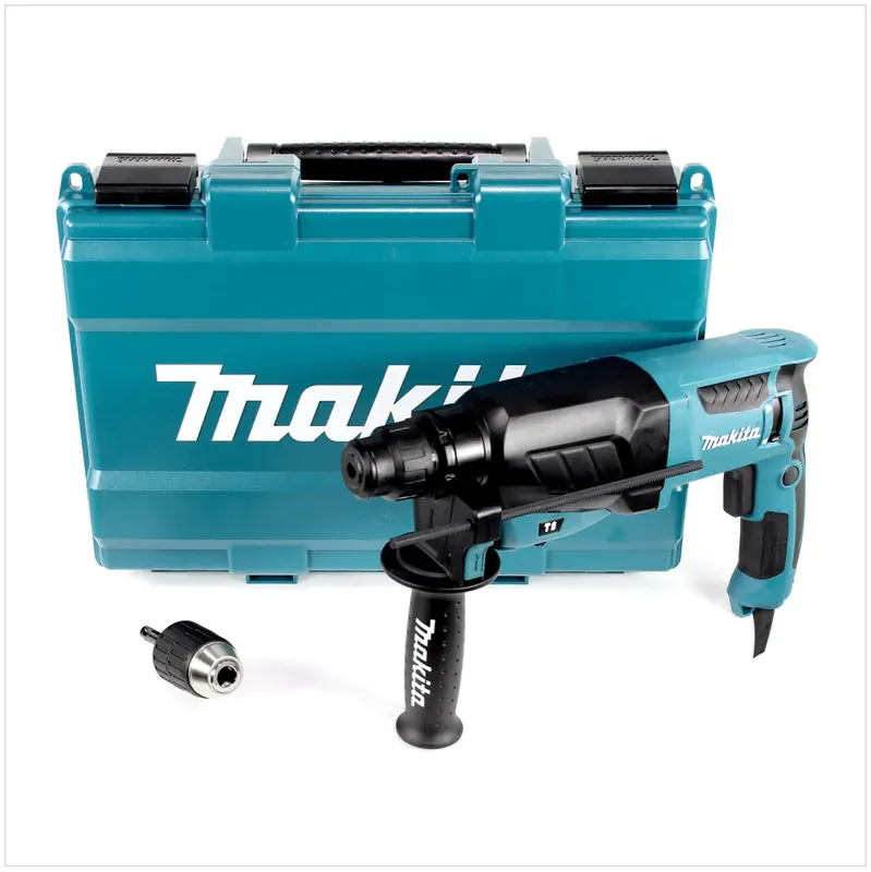 Solange Der Vorrat Reicht Makita HR 2630 X7 - 800 Watt 2,4 Joule Bohrhammer mit SDS - Plus Aufnahme im Koffer