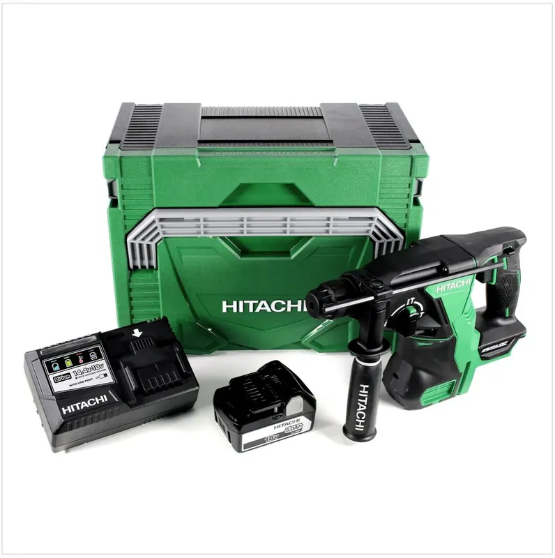 Top-Angebot Hitachi DH 18 DBL 18 V Li-Ion Brushless SDS-Plus Akku Bohrhammer im Hitachi System Case HSC Typ 3 + 1x BSL 1850 18 V 5,0 Ah Akku + 1x UC 18YSL3 Ladegerät 14,4 - 18 V