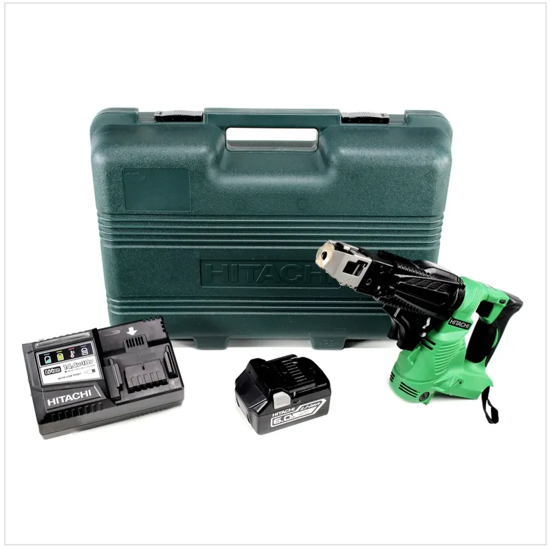 Top-Angebot Hitachi WF 18 DSL Schnellbau Schrauber im Koffer + 1x Hitachi BSL 1860 18 V 6,0 Ah Akku + 1x Hitachi UC 18YSL3 Akku Ladegerät 14,4 - 18 V