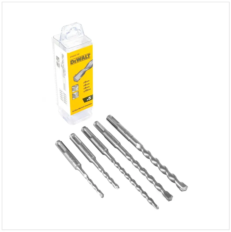 Knallerangebot DeWalt DT 60301 SDS Plus Hammer Bohrer Set 5 tlg mit Steinbohrer und Betonbohrer