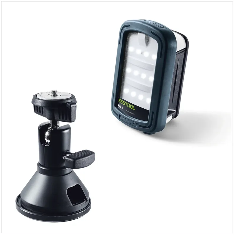 Set mit Festool Arbeitsleuchte Lampe SYSLITE KAL II und passendem Magnetkugelkopf MA KAL (499815) Echt