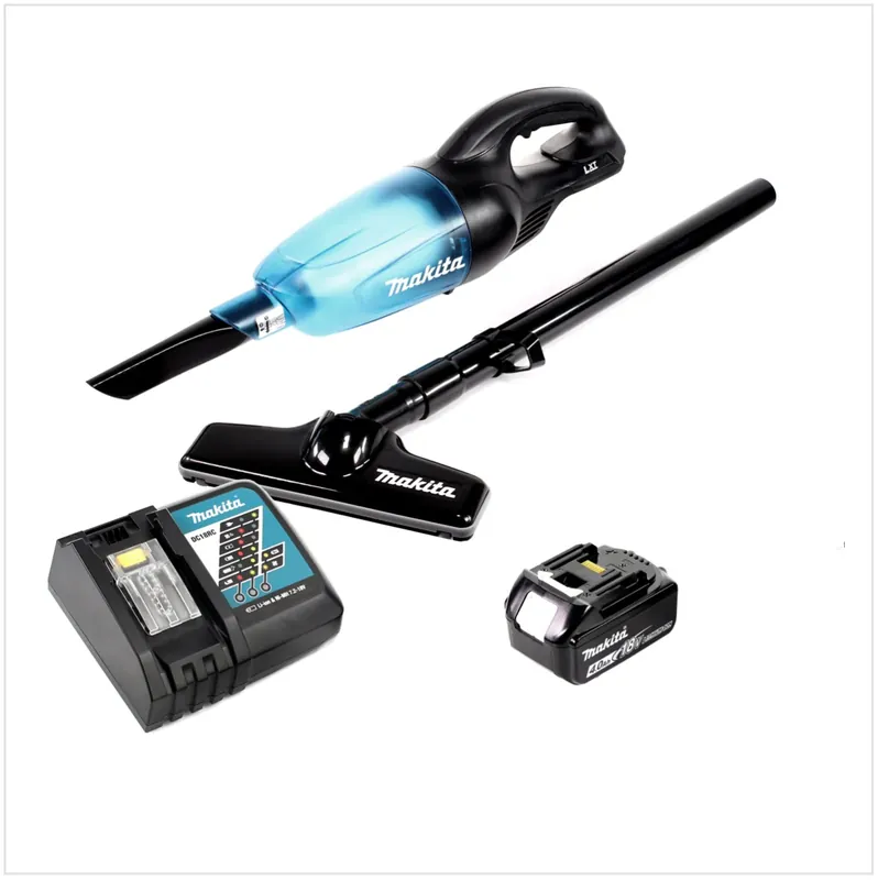 Abverkauf Makita DCL 180 RM1 B Akku Staubsauger 18 V Schwarz + 1x Akku 4,0 Ah + Ladegerät
