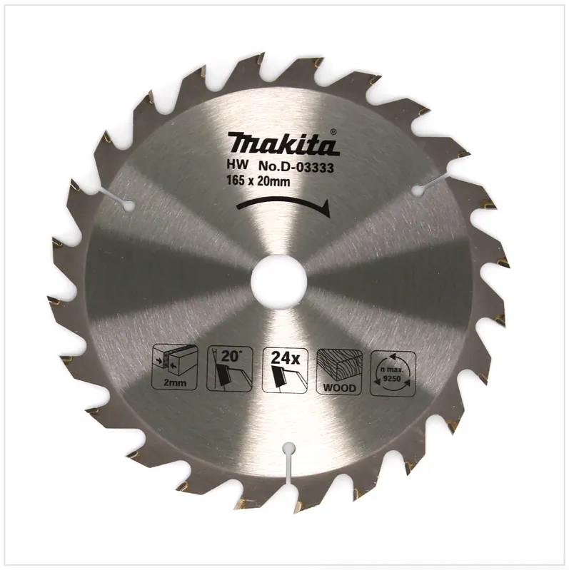 Makita Sägeblatt HW D-03333 165 x 20 x 2 mm 165 mm 24 Z Geprüft