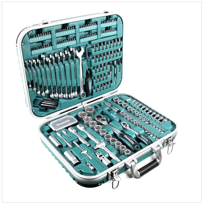 Makita P-90532 Werkzeugset 227-teilig im verschließbaren Transportkoffer mit Bits und Steckschlüsseln Highlight