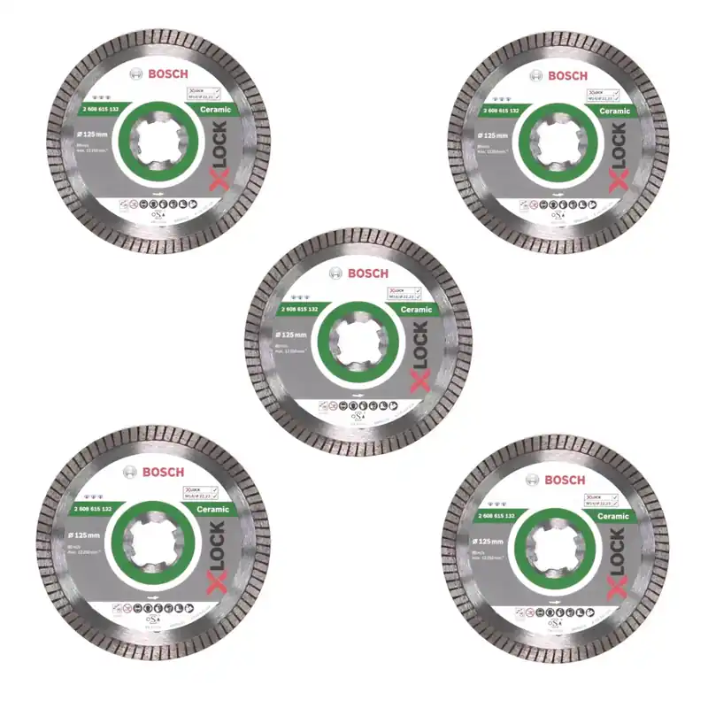 Kracherpreis Bosch Diamant Trennscheiben X-LOCK 125 x 22,23mm Best for Ceramic ( 5x 2608615132 )
